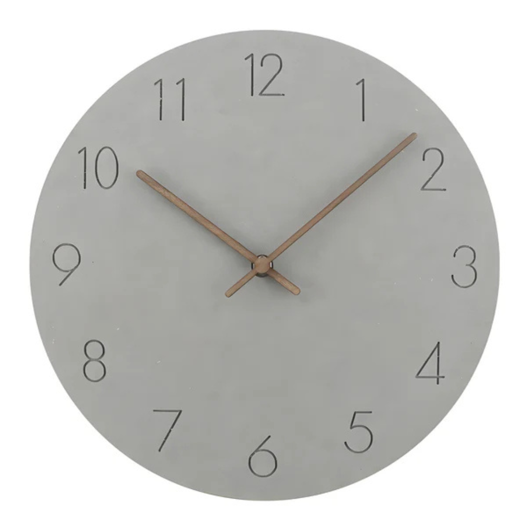 Large Minimalist Wooden Wall Clock – Quiet Modern Timepiece for Stylish Interiors 0