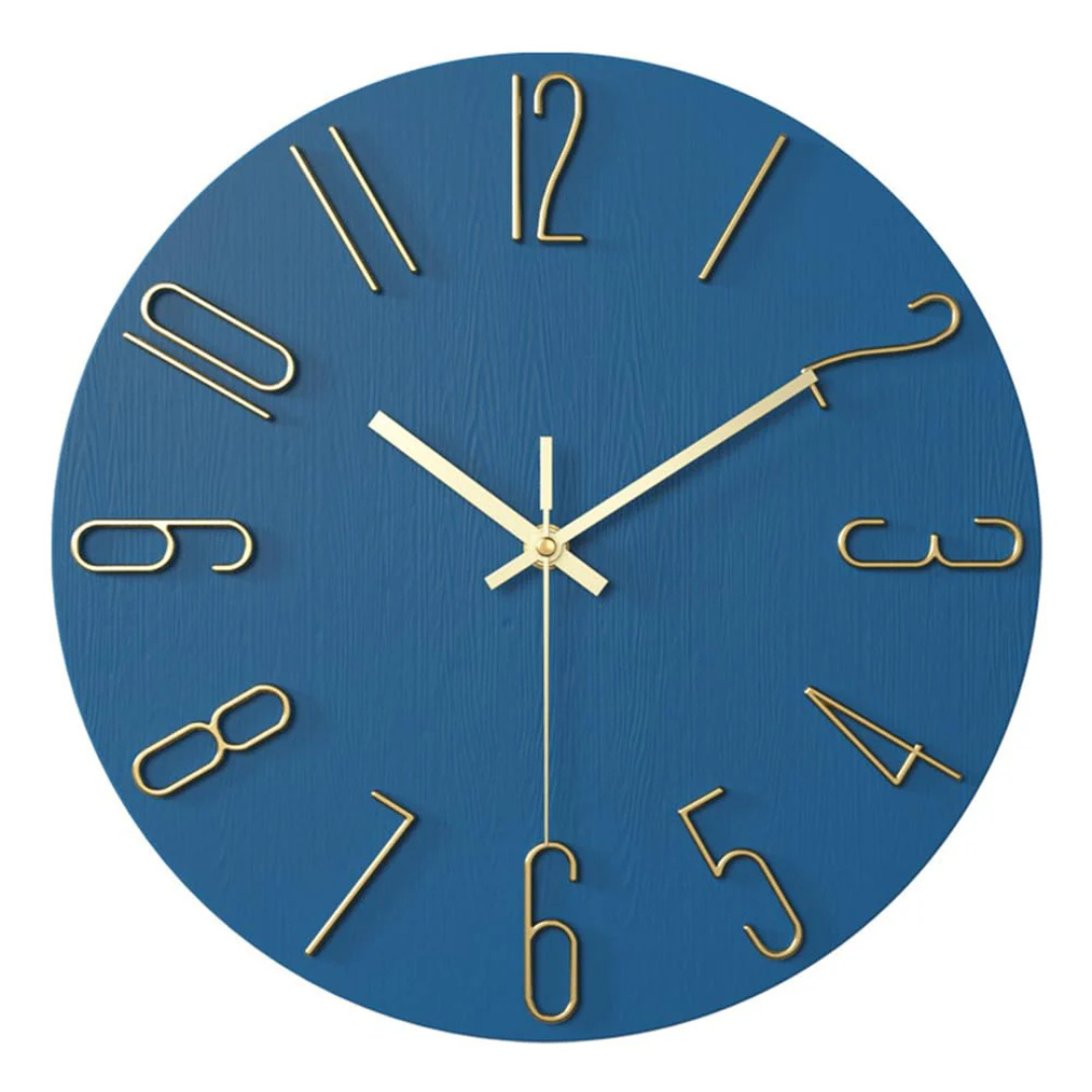 Modern Minimalist Wall Clock – 30 cm Quartz Movement for Living Room Décor – Silent Operation and Durable Design 0