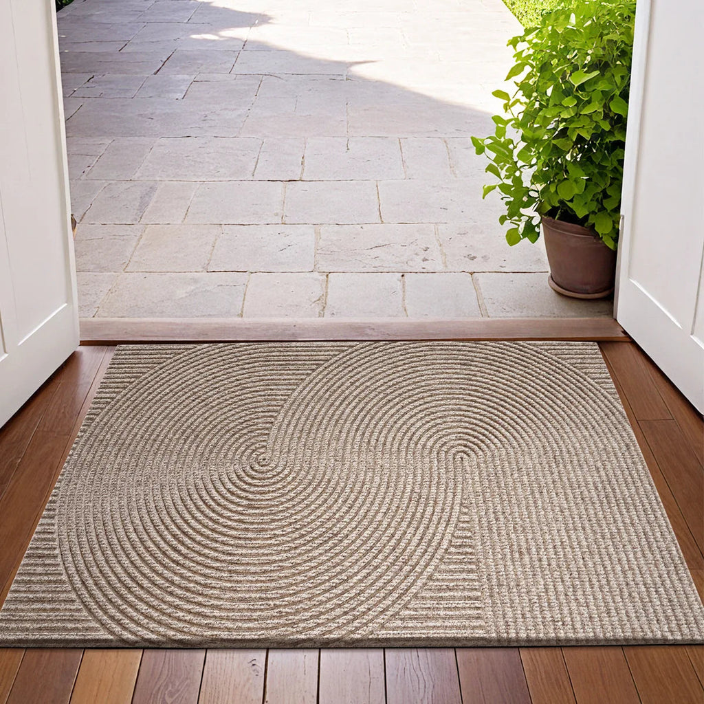 3D Groove Doormat – Durable Outdoor Door Mat with Anti-Slip Backing for Indoor and Outdoor Use 0