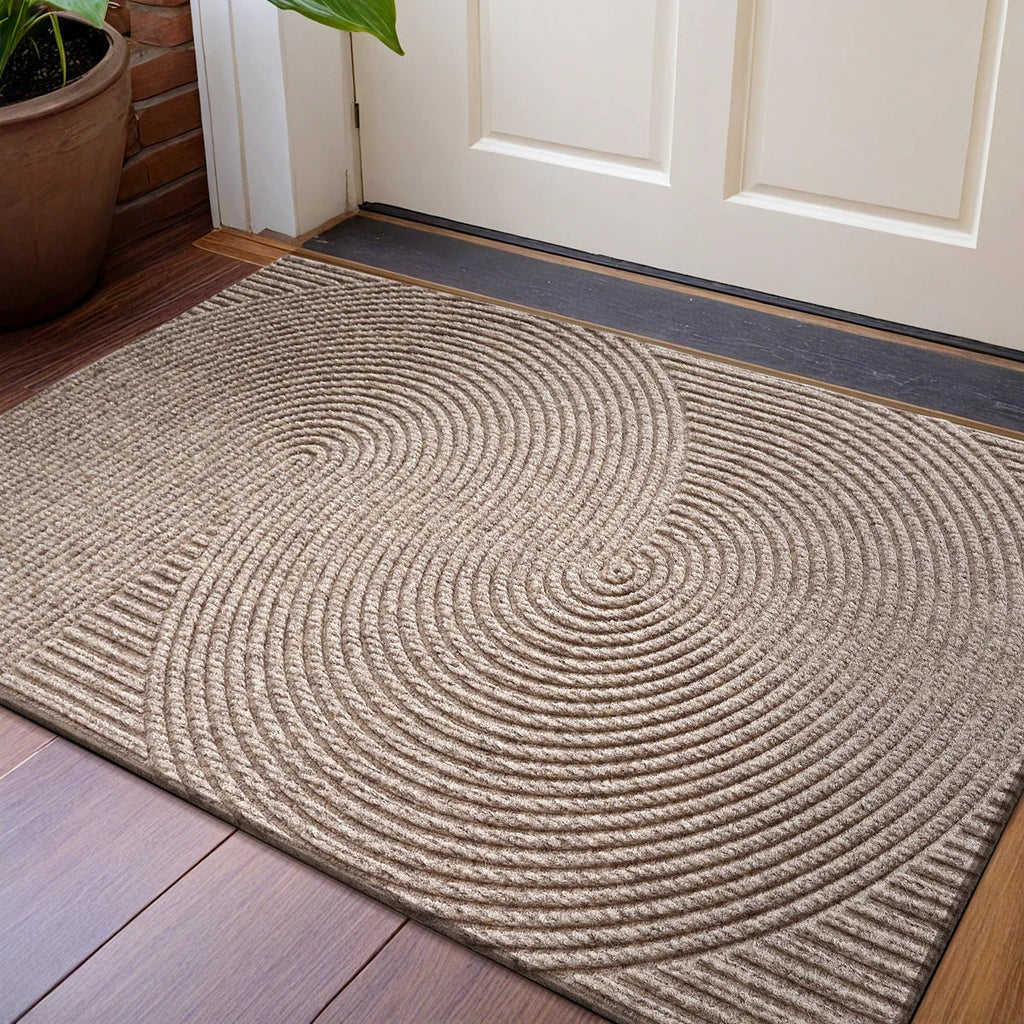 3D Groove Doormat – Durable Outdoor Door Mat with Anti-Slip Backing for Indoor and Outdoor Use 1