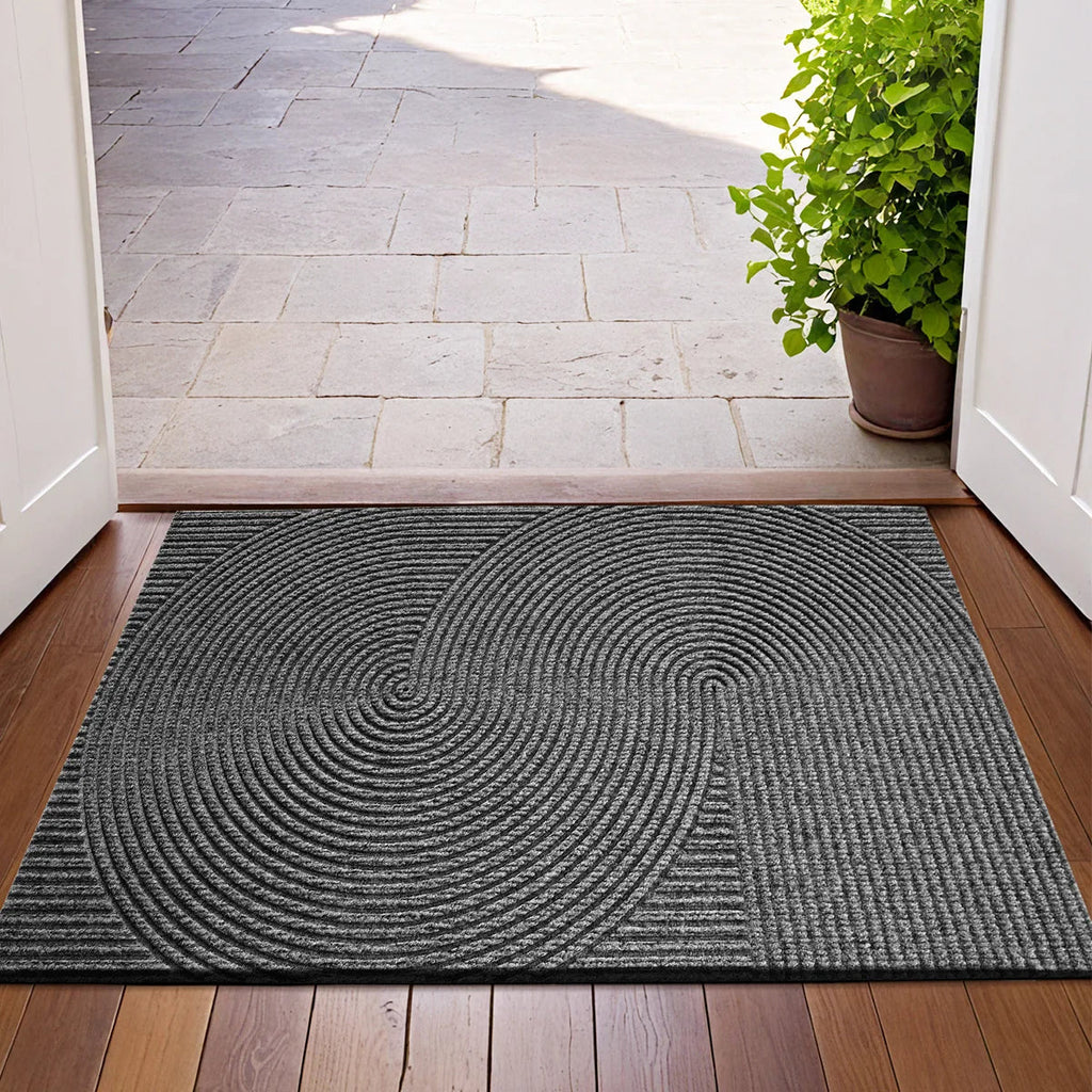 3D Groove Doormat – Durable Outdoor Door Mat with Anti-Slip Backing for Indoor and Outdoor Use 2