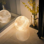 3D Moon Lamp Table LED Dimmable Bedside Night Light Bedroom Home Decor - Stack & Clear 12