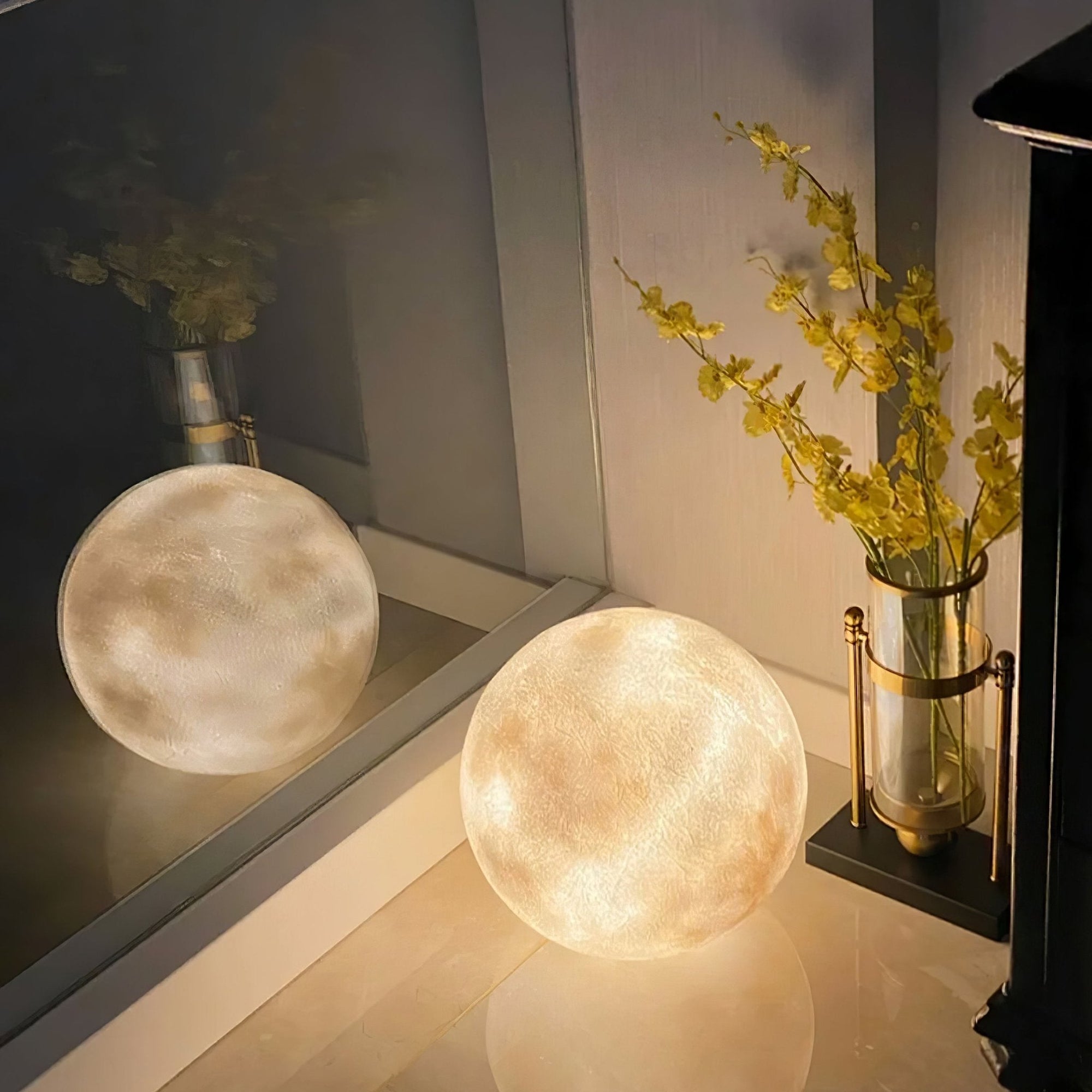 3D Moon Lamp Table LED Dimmable Bedside Night Light Bedroom Home Decor - Stack & Clear 2