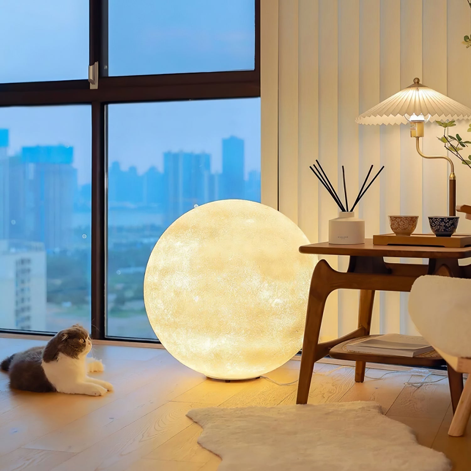 3D Moon Lamp Table LED Dimmable Bedside Night Light Bedroom Home Decor - Stack & Clear 6
