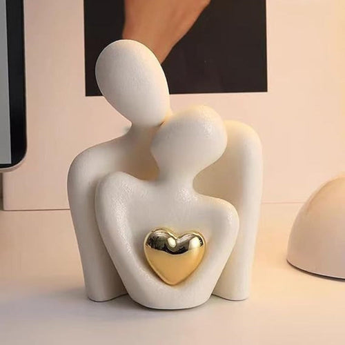 Abstract Figurine Sculpture Modern Resin Couple Design 1