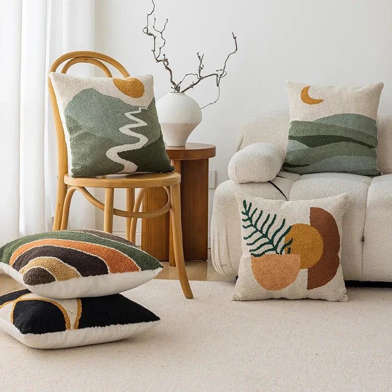 Abstract Velvet Cushion Cover Soft Fabric  2