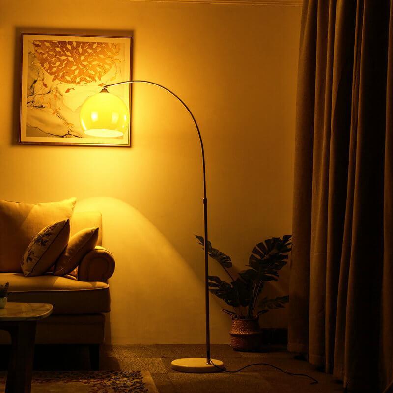 Acrylic Globe Floor Lamp 180cm Tall Standing Lamp with Round Shade for Living Room 1