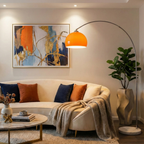 Acrylic Globe Floor Lamp 180cm Tall Standing Lamp with Round Shade for Living Room 12