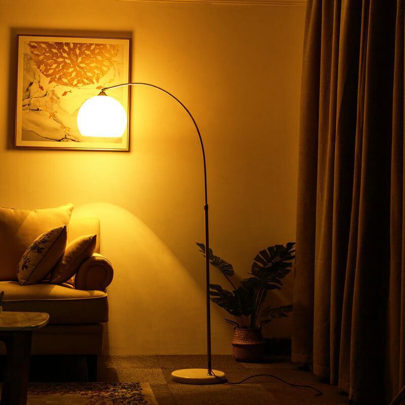 Acrylic Globe Floor Lamp 180cm Tall Standing Lamp with Round Shade for Living Room 2
