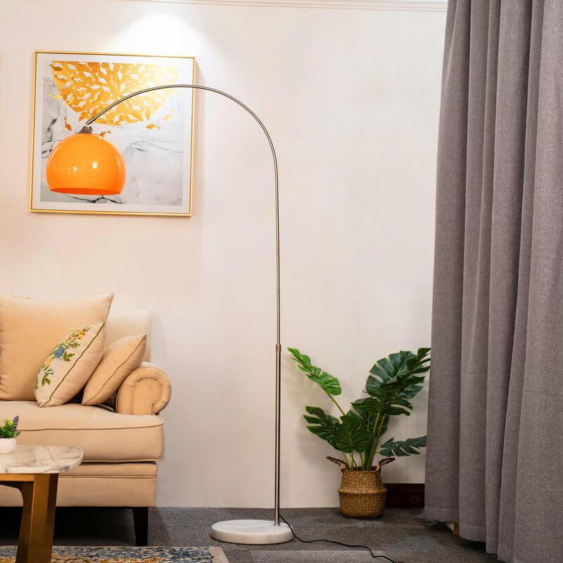 Acrylic Globe Floor Lamp 180cm Tall Standing Lamp with Round Shade for Living Room 9