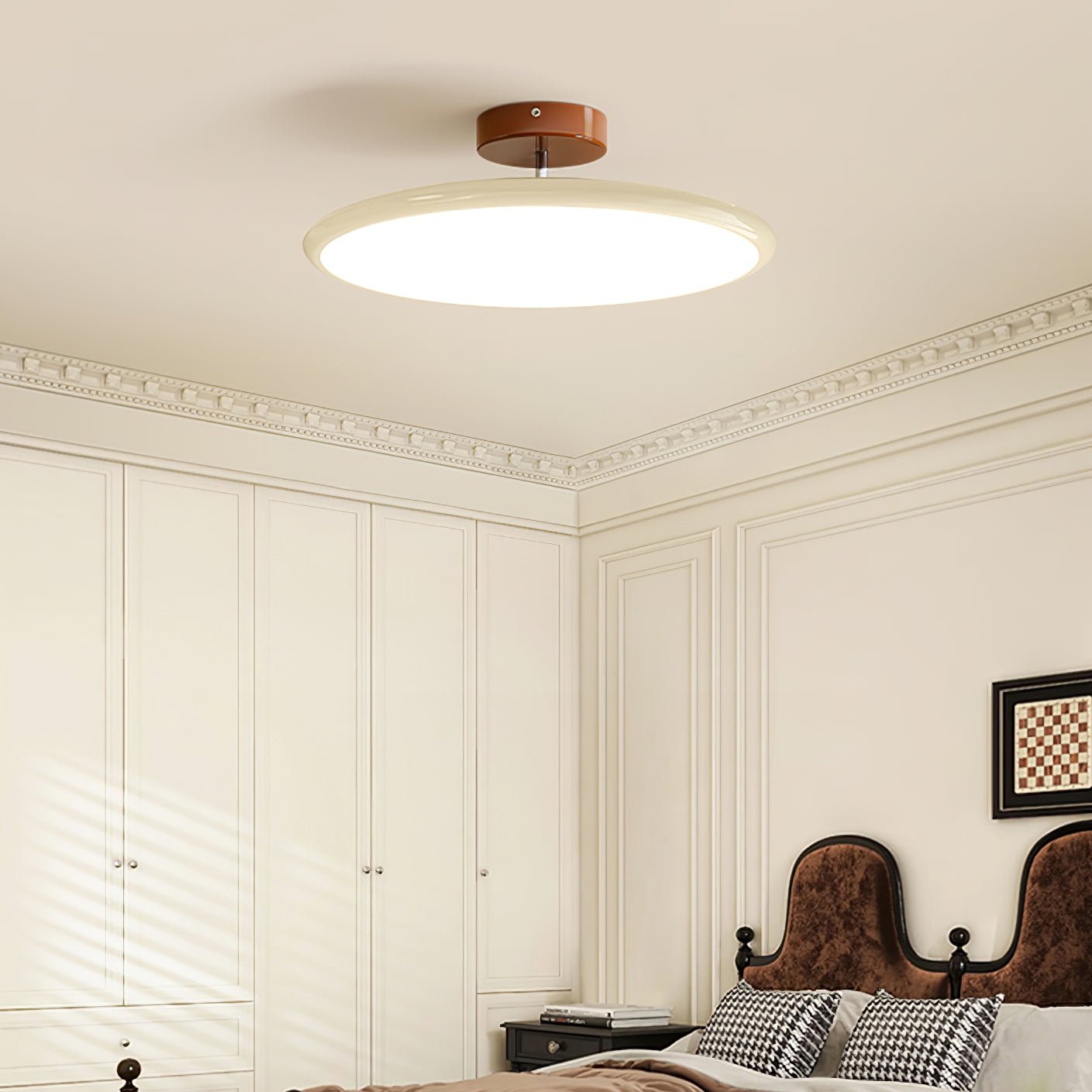 Adjustable LED Ceiling Lamp - Modern Circular Flush Ceiling Light Fixture for Customizable Home Ambiance 3
