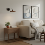 Adjustable Wall Light with Integrated LED - Black and Wood Finish 6