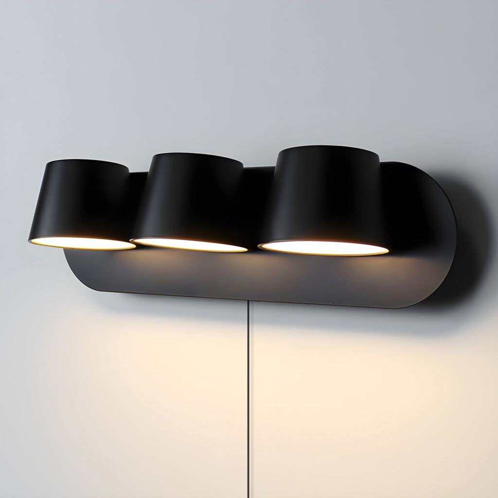 Adjustable Wall Light with Integrated LED for Reading - Black and White 10