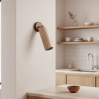 Adjustable Wall Light with Natural Wood and Travertine – Indoor/Outdoor Use 9