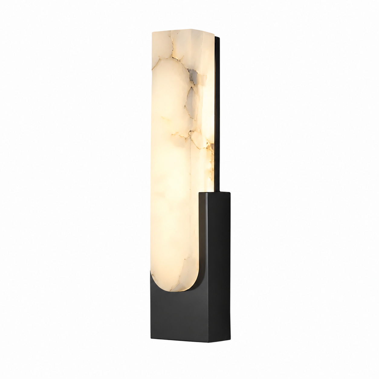 Alabaster Wall Sconce Soft Warm Light Multiple Finish Dimmable Accent Home Decor Stack Clear 0