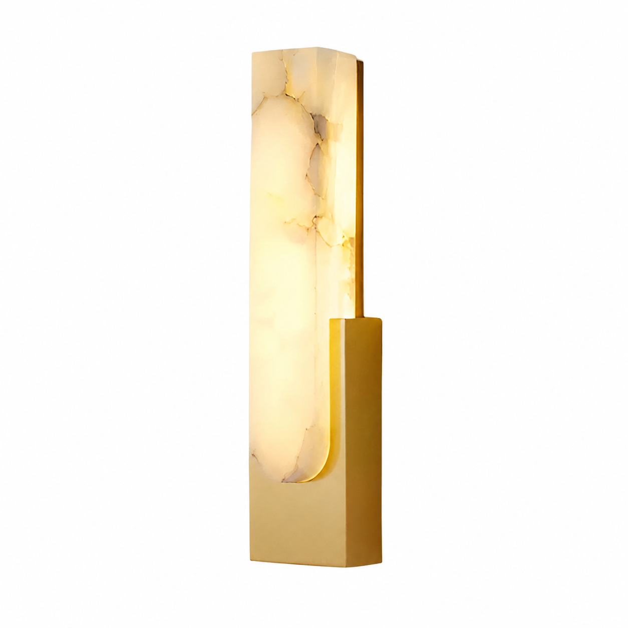 Alabaster Wall Sconce Soft Warm Light Multiple Finish Dimmable Accent Home Decor Stack Clear 10
