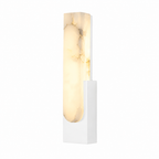 Alabaster Wall Sconce Soft Warm Light Multiple Finish Dimmable Accent Home Decor Stack Clear 11