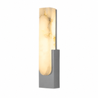 Alabaster Wall Sconce Soft Warm Light Multiple Finish Dimmable Accent Home Decor Stack Clear 12
