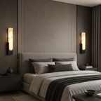 Alabaster Wall Sconce Soft Warm Light Multiple Finish Dimmable Accent Home Decor Stack Clear 2
