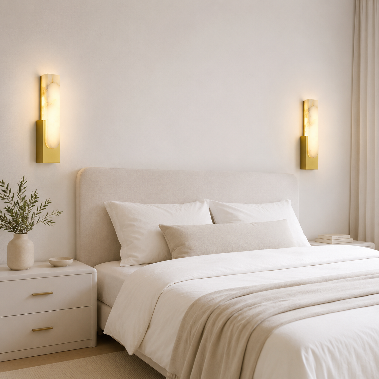 Alabaster Wall Sconce Soft Warm Light Multiple Finish Dimmable Accent Home Decor Stack Clear 4