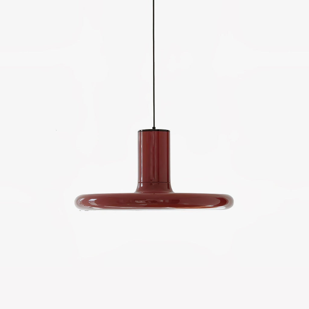 Aluminum Disc Pendant Light Bauhaus Adjustable Height Kitchen Dining Room Home Decor - Stack & Clear 1