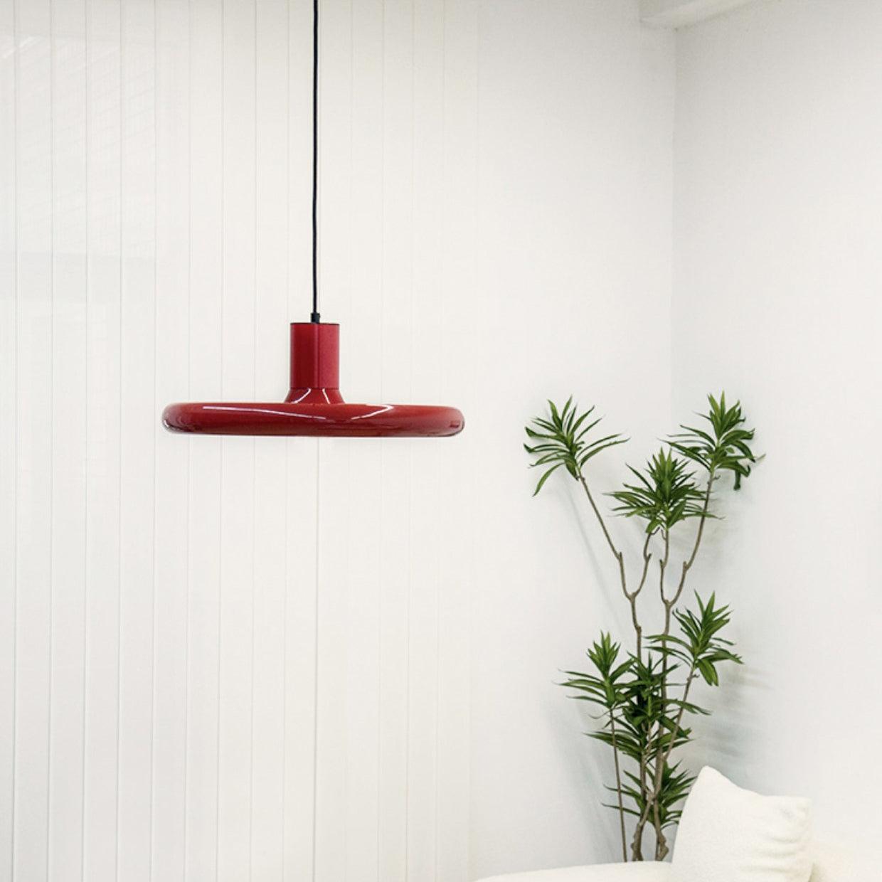 Aluminum Disc Pendant Light Bauhaus Adjustable Height Kitchen Dining Room Home Decor - Stack & Clear 5