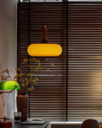 Antique Brown Glass Pendant Light with Adjustable Height for Kitchen 4