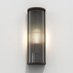 Art Deco Round Wall Sconce Glass Rod Antique Brass Bronze Finish Home Decor Stack Clear 2