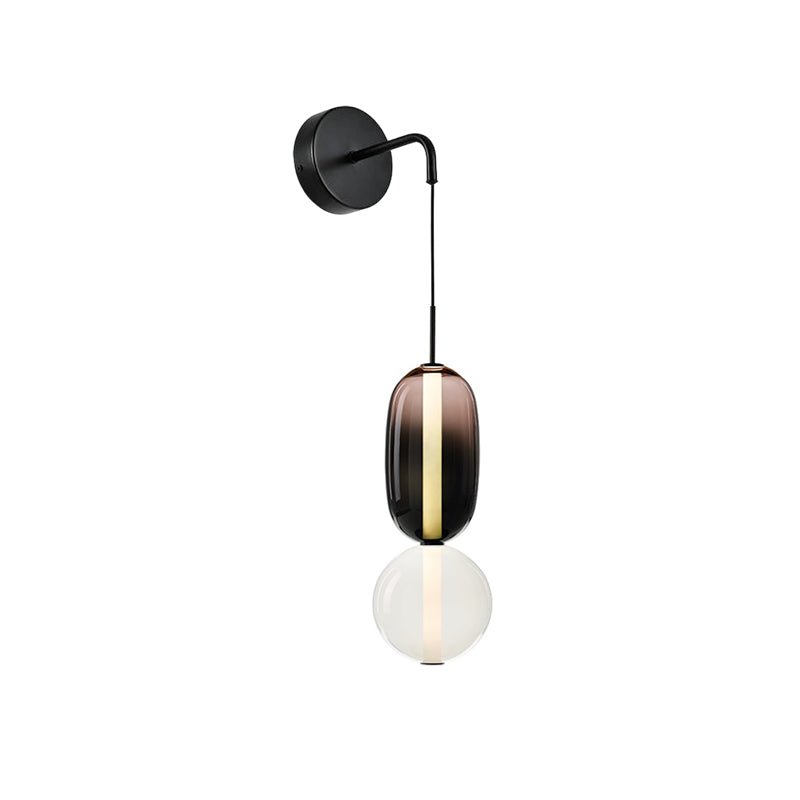 Artistic Customizable LED Wall Light With Black Metal Finish 0