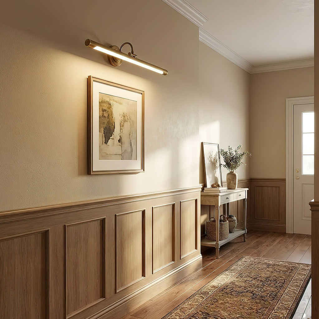 Artistic Gold Linear LED Wall Sconce Metal Acrylic 6