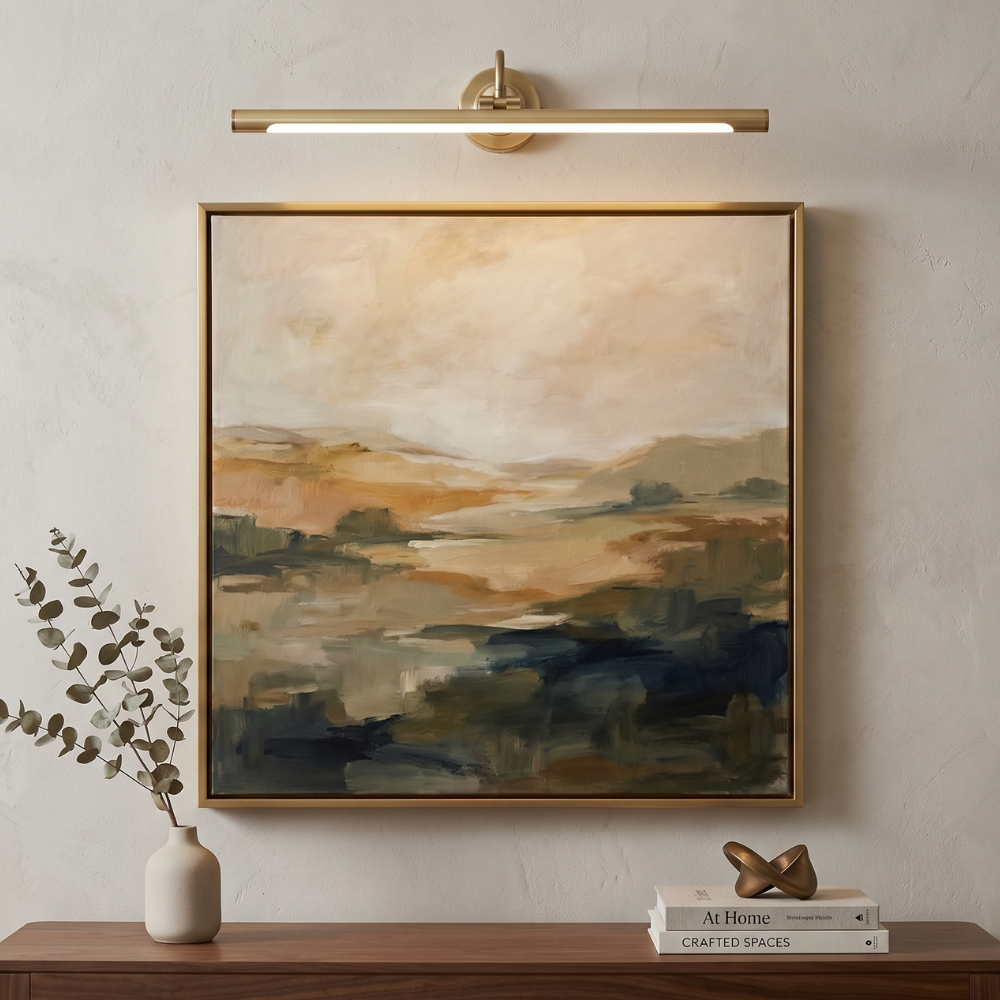 Artistic Gold Linear LED Wall Sconce Metal Acrylic 99
