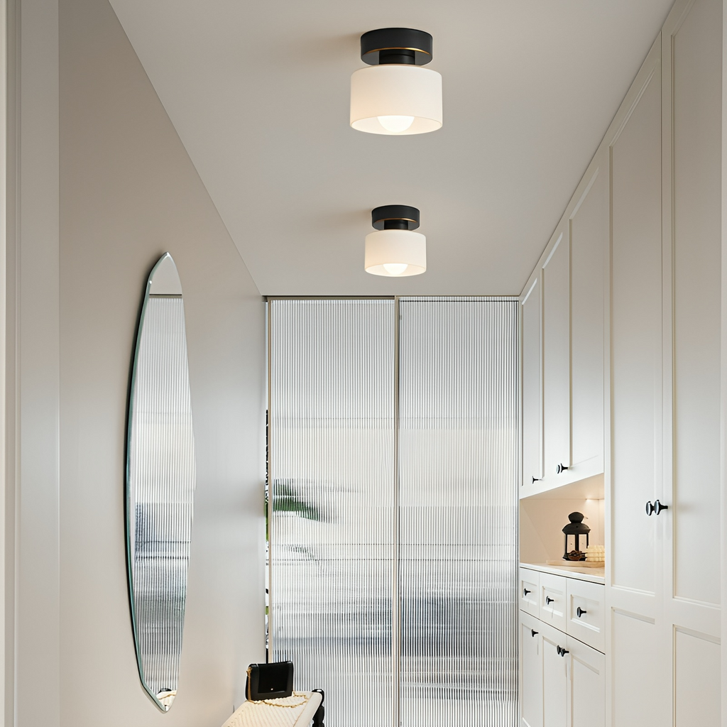 Bauhaus Ceiling Light Metal Compact Design Gold Finish 1