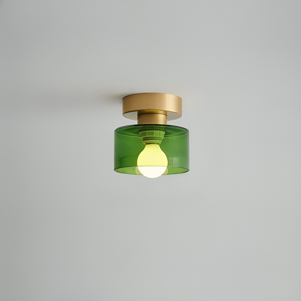 Bauhaus Ceiling Light Metal Compact Design Gold Finish 10
