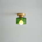 Bauhaus Ceiling Light Metal Compact Design Gold Finish 10