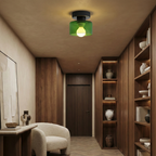 Bauhaus Ceiling Light Metal Compact Design Gold Finish 16