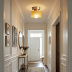 Bauhaus Ceiling Light Metal Compact Design Gold Finish 19