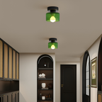 Bauhaus Ceiling Light Metal Compact Design Gold Finish 3