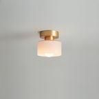 Bauhaus Ceiling Light Metal Compact Design Gold Finish 4