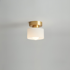 Bauhaus Ceiling Light Metal Compact Design Gold Finish 5