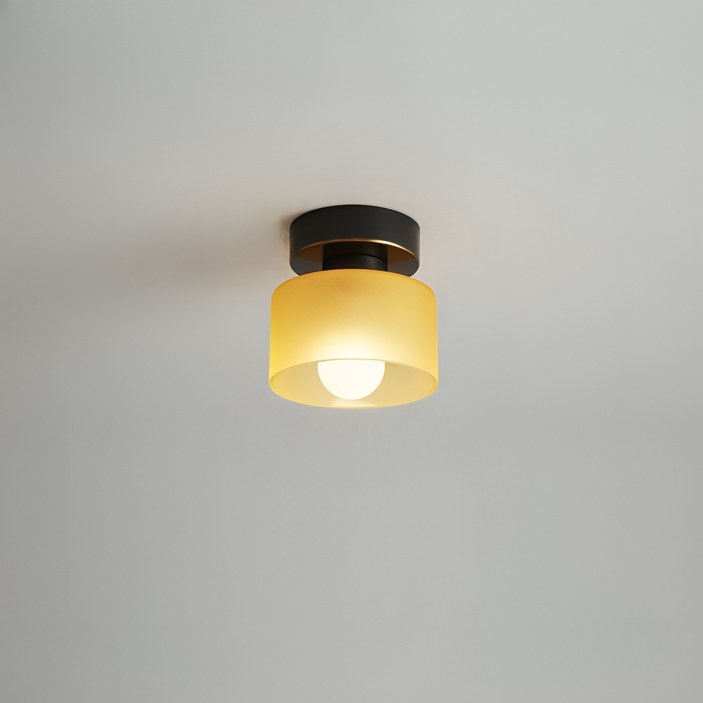 Bauhaus Ceiling Light Metal Compact Design Gold Finish 7