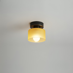 Bauhaus Ceiling Light Metal Compact Design Gold Finish 7