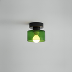Bauhaus Ceiling Light Metal Compact Design Gold Finish 9