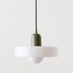 Bauhaus Glass Pendant Light – Modern Stained Hanging Lamp for Kitchen and Dining Decor, Adjustable Height, 110V-220V 13