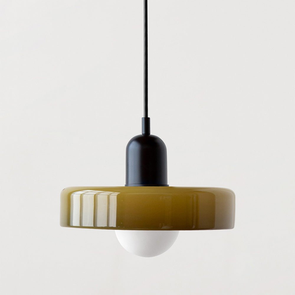 Bauhaus Glass Pendant Light – Modern Stained Hanging Lamp for Kitchen and Dining Decor, Adjustable Height, 110V-220V 8