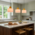 Bauhaus Pendant Light Colorful Glass Adjustable Height 994