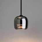 Black Glass Pendant Lighting Fixture for Modern Kitchens – 16cm 0