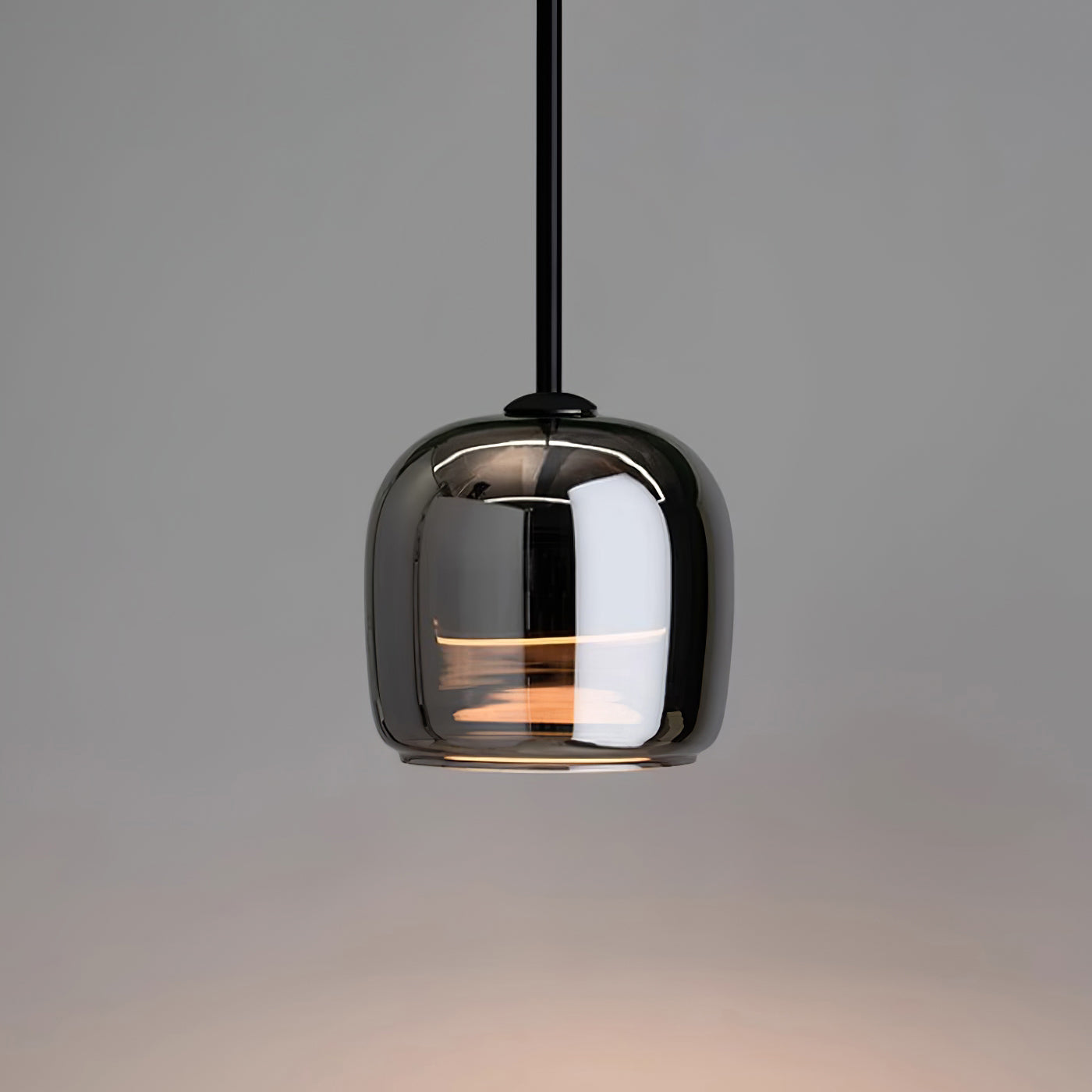 Black Glass Pendant Lighting Fixture for Modern Kitchens – 16cm 0