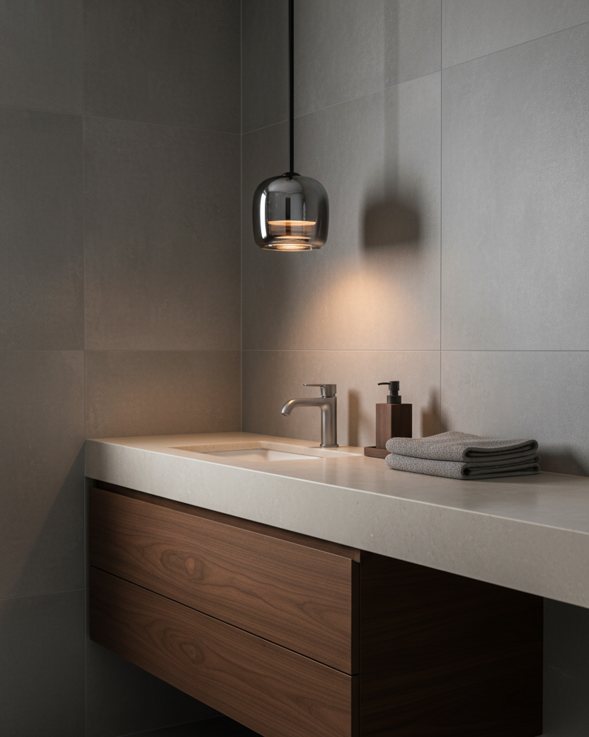 Black Glass Pendant Lighting Fixture for Modern Kitchens – 16cm 5