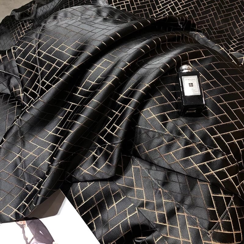 Black Jacquard King Size Duvet Cover Set - 4 or 6 Piece Cotton Bedding Set 4