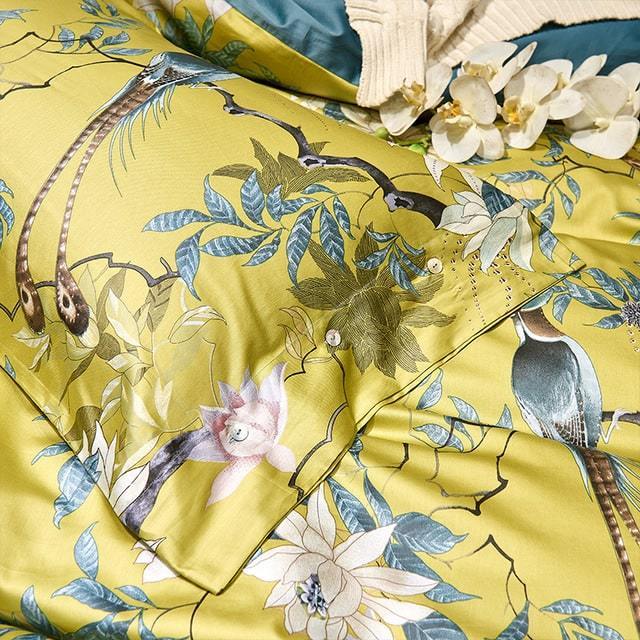 Bohemian Duvet Cover Set, Tropical Print, 100% Egyptian Cotton, 500 TC 3